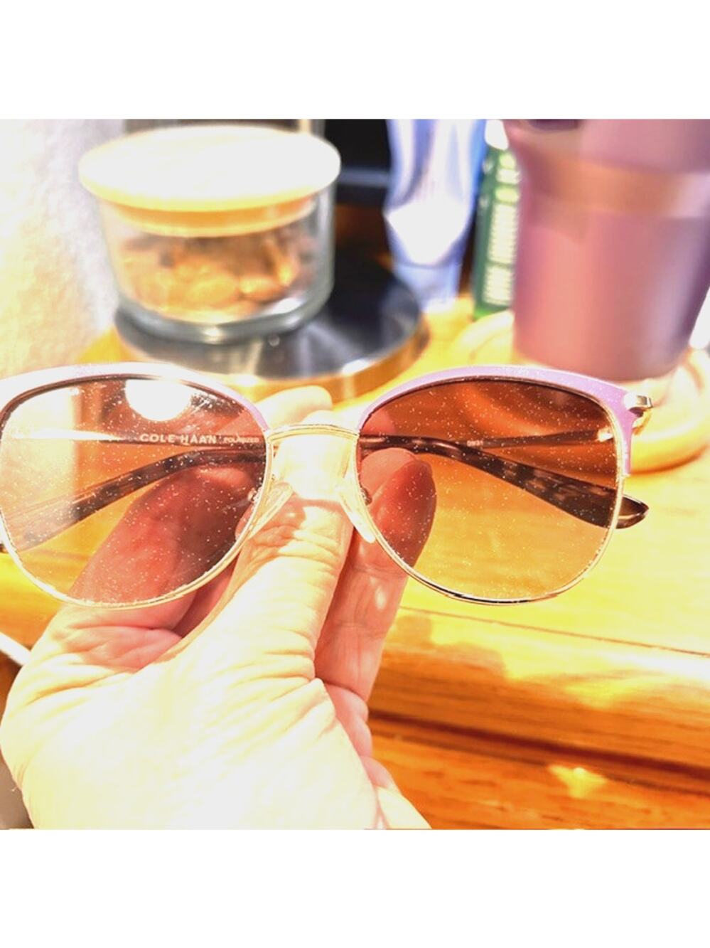 Cole Haan CH9019 Plum Polarized Sunglasses